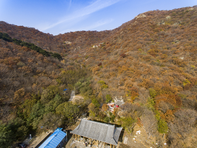 鳥瞰巴爾虎山。公主陵村供圖